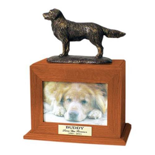 Golden Years Picture Pet Walnut Urn