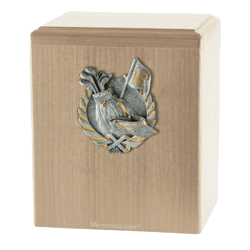 Golf Maple Cremation Urn