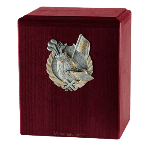 Golf Rosewood Cremation Urn