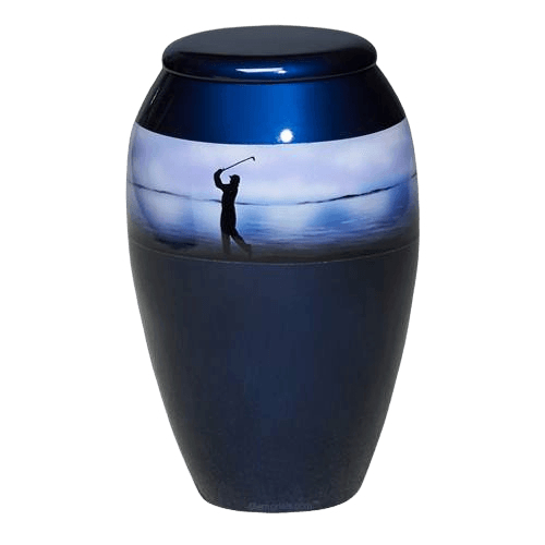 Golf Metal Cremation Urn