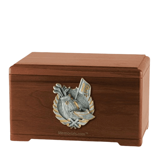 Golf Tour Walnut Cremation Urn