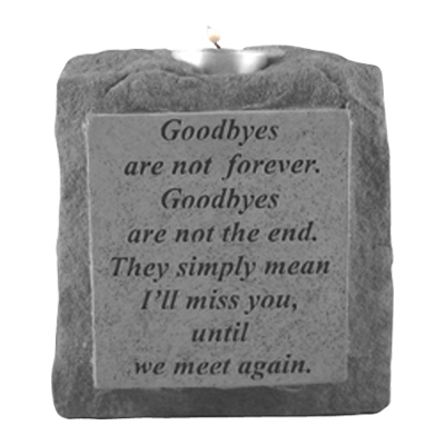 Goodbyes Are Not Votive Stone