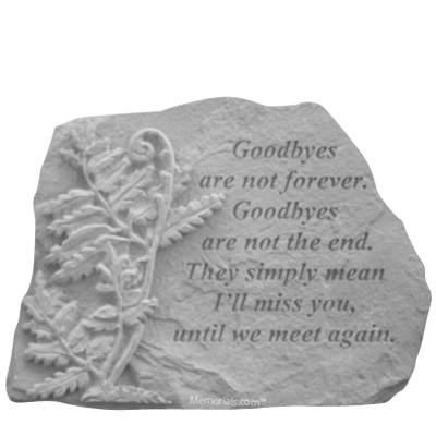Goodbyes Fern Memorial Stone