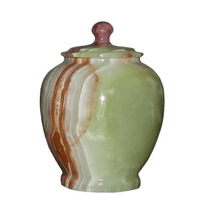 Alpine Green Marble Cremation Urn in Extra Small