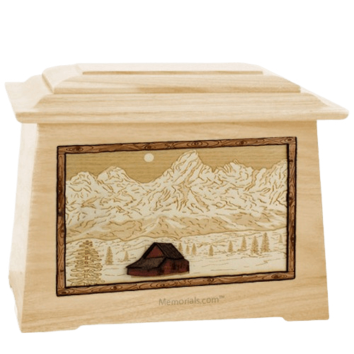 Grand Tetons Maple Aristocrat Cremation Urn