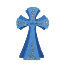 Gratitude Gem Cross Remembrance Sign