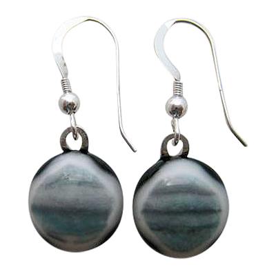 Gray Blue Earrings