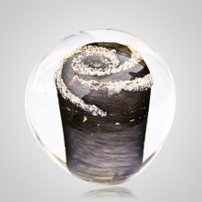 Gray Cremation Glass Weight