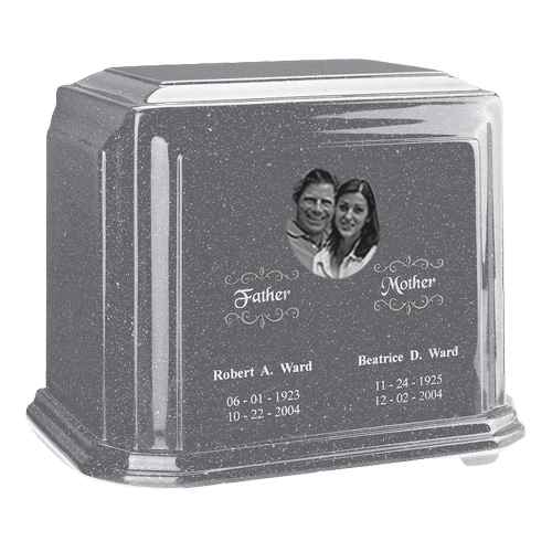 Picture Gray Marble Urn For Two