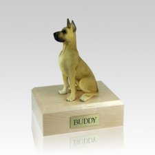 Great Dane Fawn Sitting Medium Dog Urn