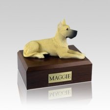 Great Dane Fawn Small Dog Urn