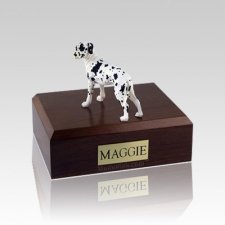 Great Dane Harlequin Ears Down Standing Medium Dog Urn