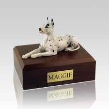 Great Dane Harlequin Large Dog Urn