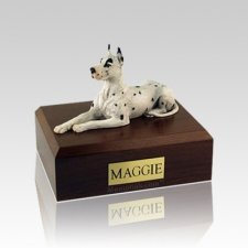 Great Dane Harlequin Medium Dog Urn