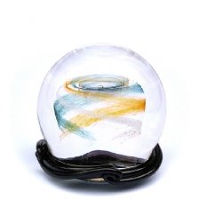 Green & Gold Galaxy Medium Memory Glass Keepsake