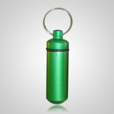 Green Pet Keepsake Keychain