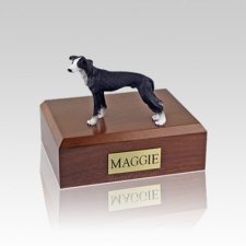 Greyhound Black Small Dog Urn