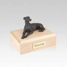 Greyhound Bronze Small Dog Urn