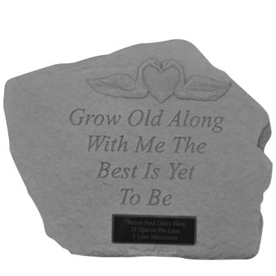 Grow Old With Me Memory Stone