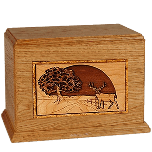 Heartland Deer Mahogany Companion Urn