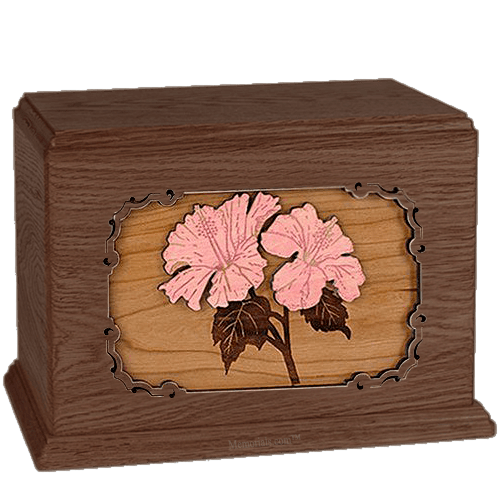 Hibiscus Walnut Companion Urn