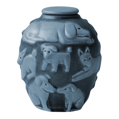 Happy Dog Jade Cremation Urn