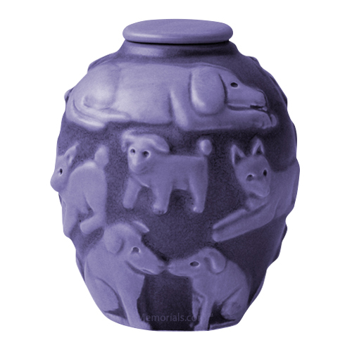 Happy Dog Lavender Cremation Urn