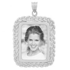 Harmony White Gold Photo Pendant