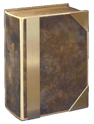 Hazel Book Bronze Cremation Urn