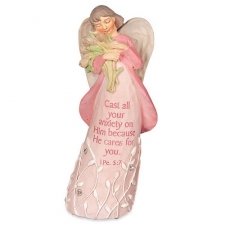 He Cares Keepsake Angel