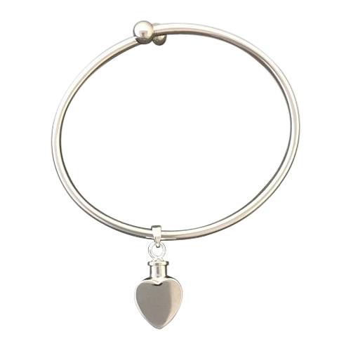 Heart Ash Cremation Bracelet