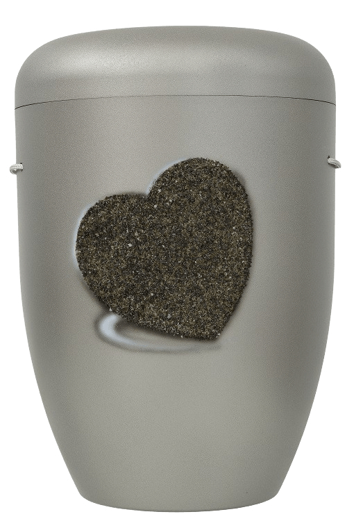 Heart Biodegradable Urn in Steel