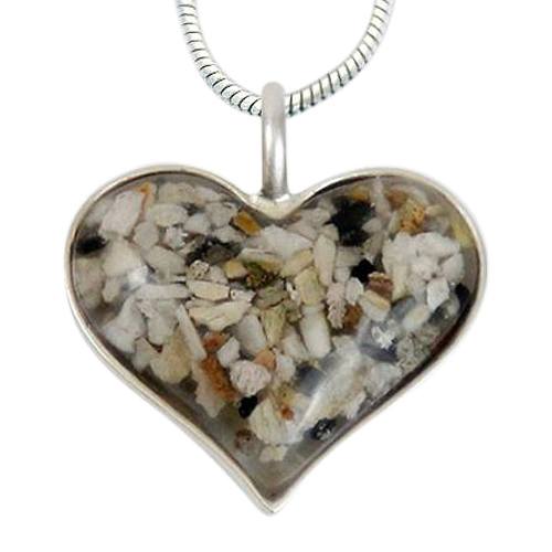 Heart Cremation Ash Pendant III