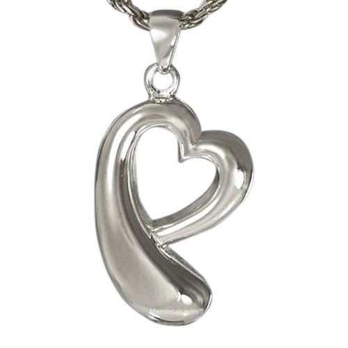 Heart Drop Cremation Pendant III