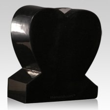 India Black Heart Granite Vase