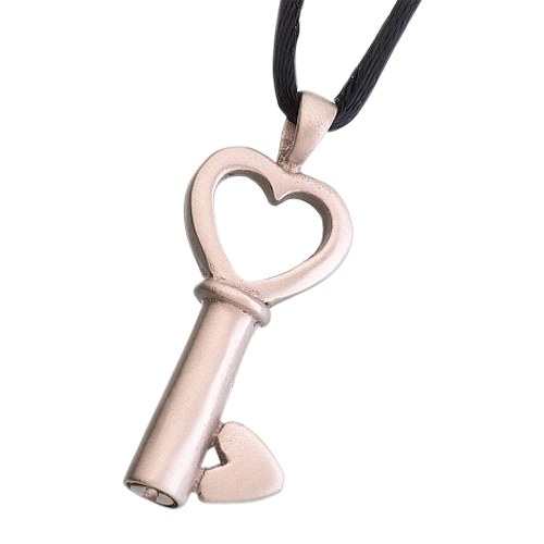 Heart Key Cremation Pendant