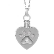 Heart Paw Cremation Jewelry