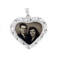 Heart Photo Pendants