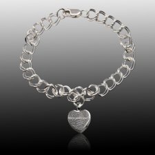 Heart Cremation Print Bracelets