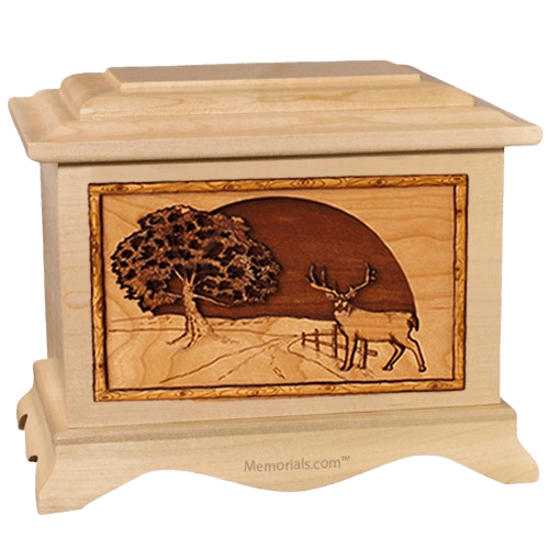 Heartland Deer Maple Cremation Urn