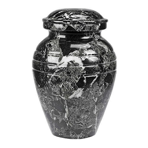 Hera Black Marble Cremation Urns