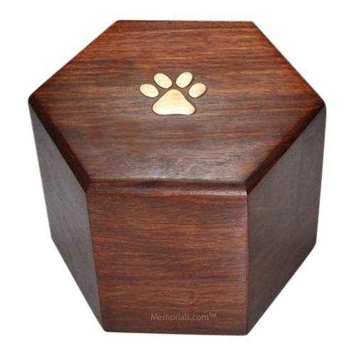 Hexagon Pet Cremation Urn