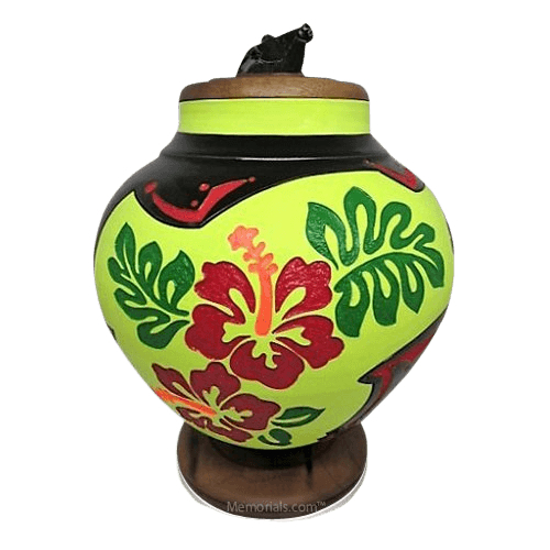 Hibiscus Cremation Urn