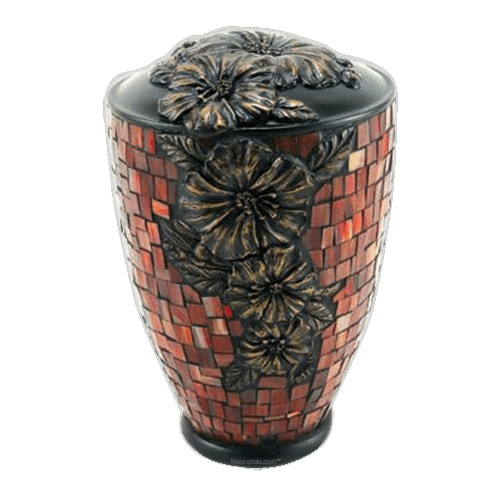 Hibiscus Garden Cremation Urn