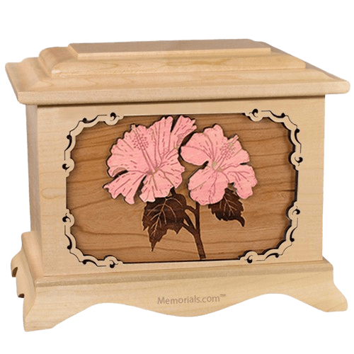 Hibiscus Maple Cremation Urn