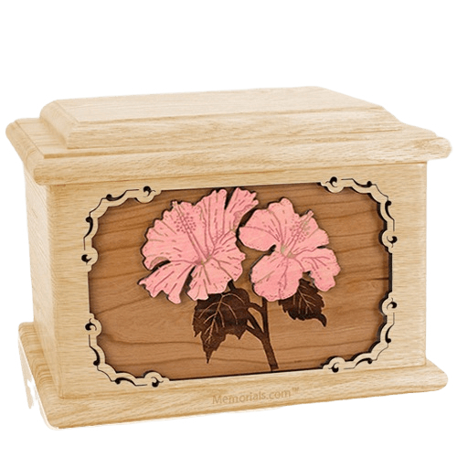 Hibiscus Maple Memory Chest Cremation Urn