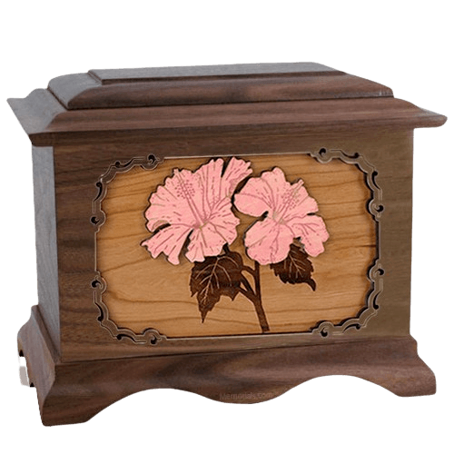Hibiscus Wood Cremation Urns