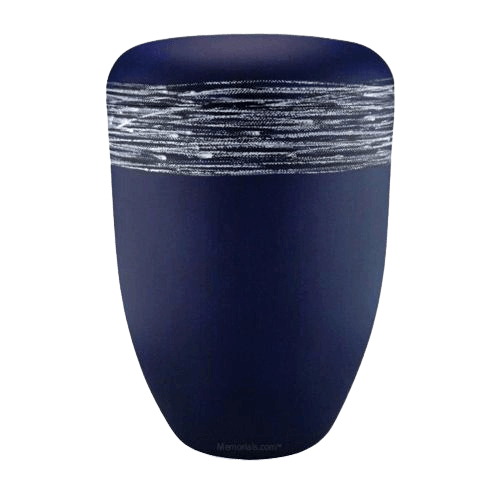 Himmel Blue Silver Biodegradable Urn