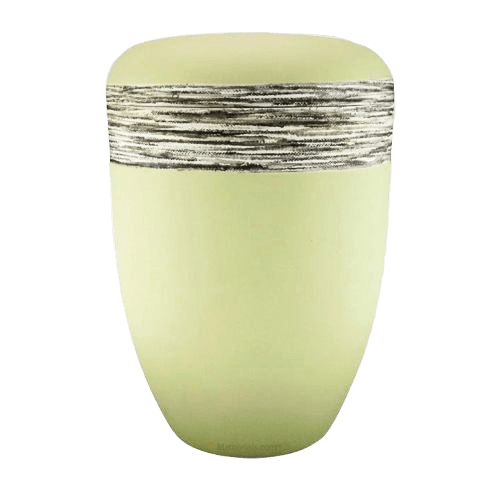 Fiber Silver Biodegradable Urn