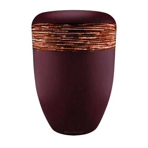 Weaved Orange Biodegradable Urn